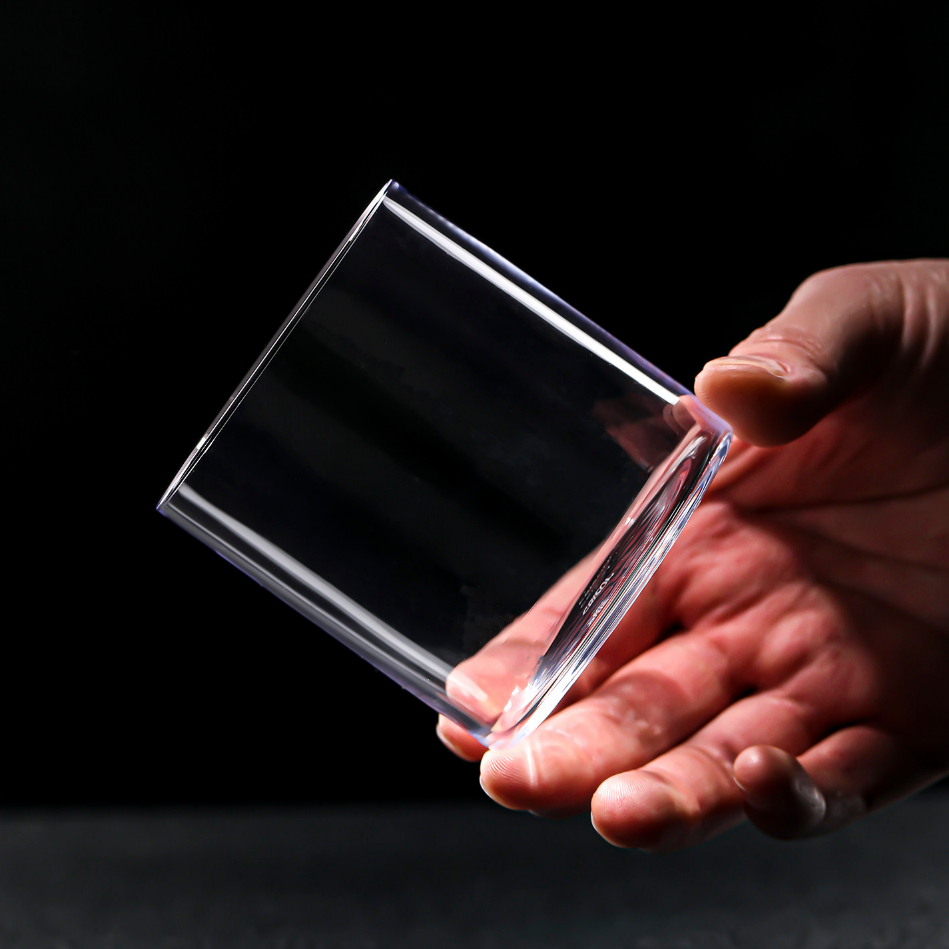 Minimalist Crystal Cocktail Glass. Thin-Walled, Hand-Blown — view 1