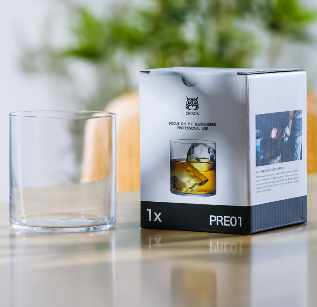 Minimalist Crystal Cocktail Glass. Thin-Walled, Hand-Blown — view 3