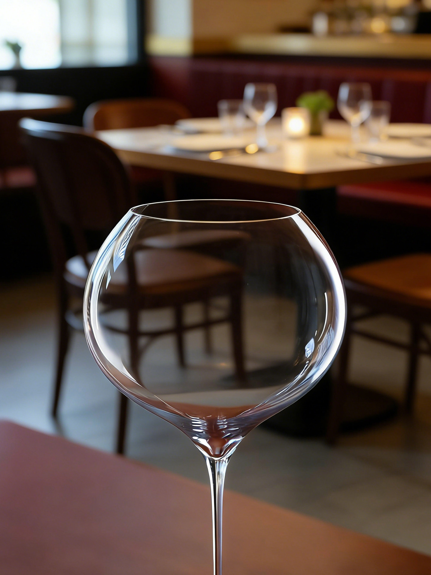 Large-Bowl Crystal Red Wine Glass. Burgundy Profile — view 4