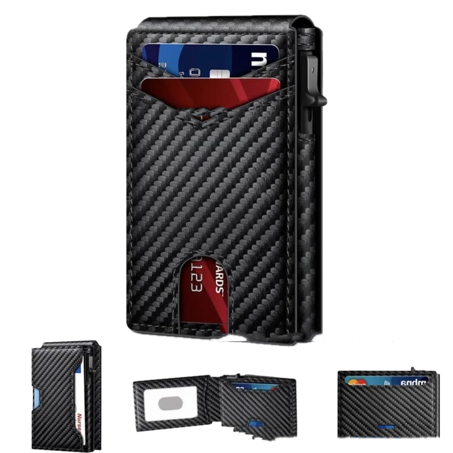 Mens Carbon Fibre Tactical Wallet. RFID Blocking — view 4