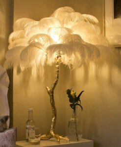 Feather Lamp Bedside